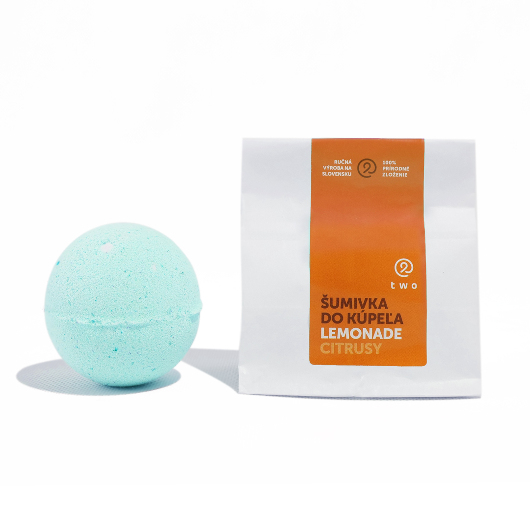 Twocosmetics Šumivá bomba do koupele LEMONADE, 120 g