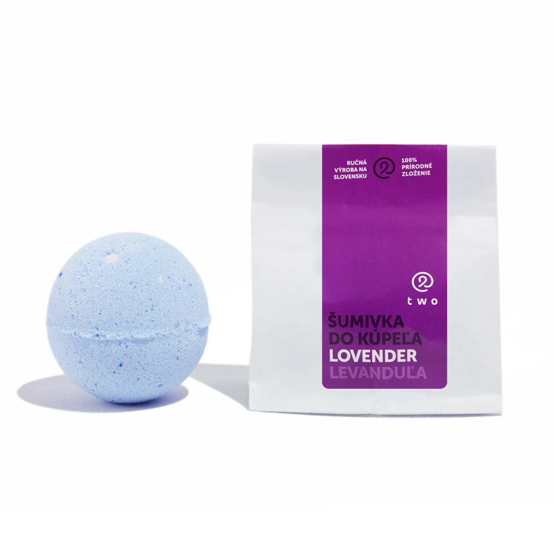 Twocosmetics Šumivá bomba do koupele LOVENDER, 120 g