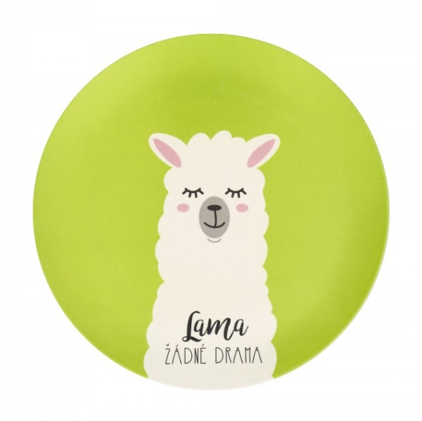 Moje Party TALÍŘEK bambusový Lama