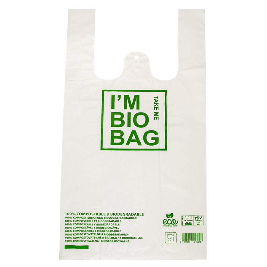 EcoPack Taška BIO kompostovatelná 28+14x48 cm bal/50 ks Balení: 50