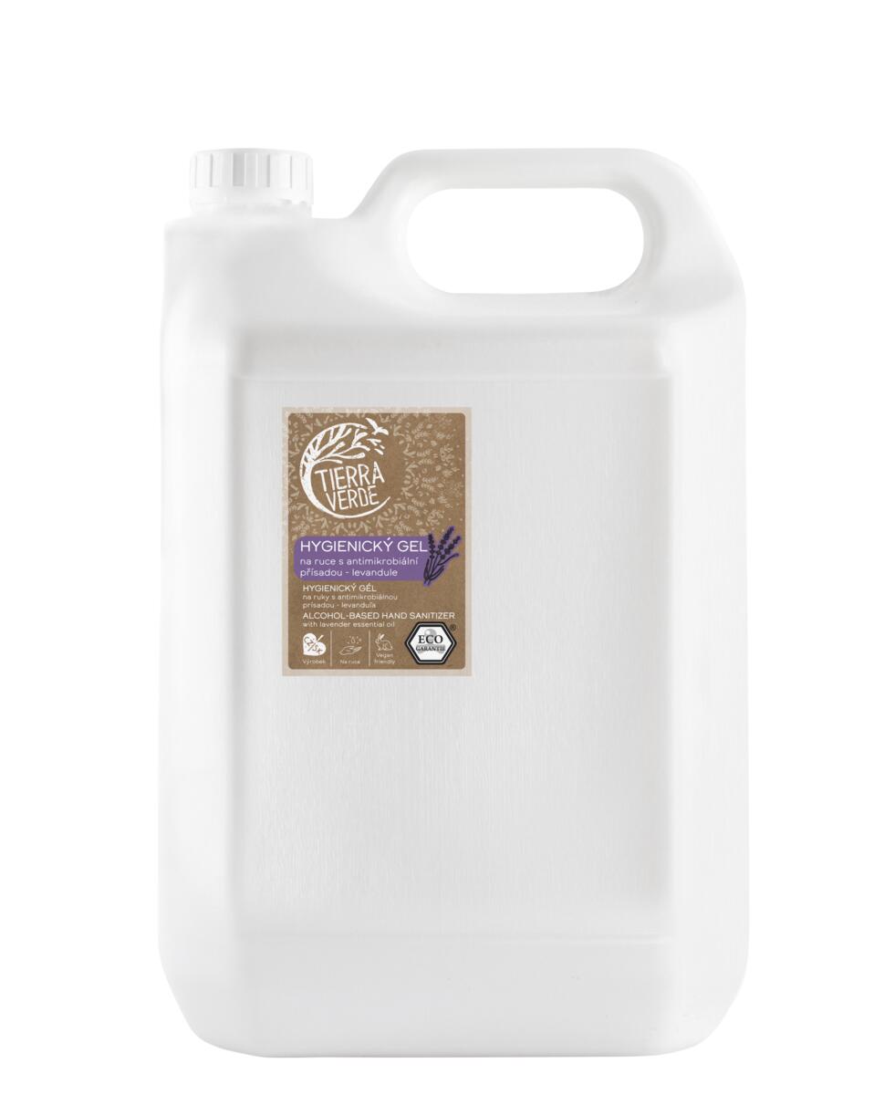 Tierra Verde – Hygienický gel na ruce levandule, 5 l