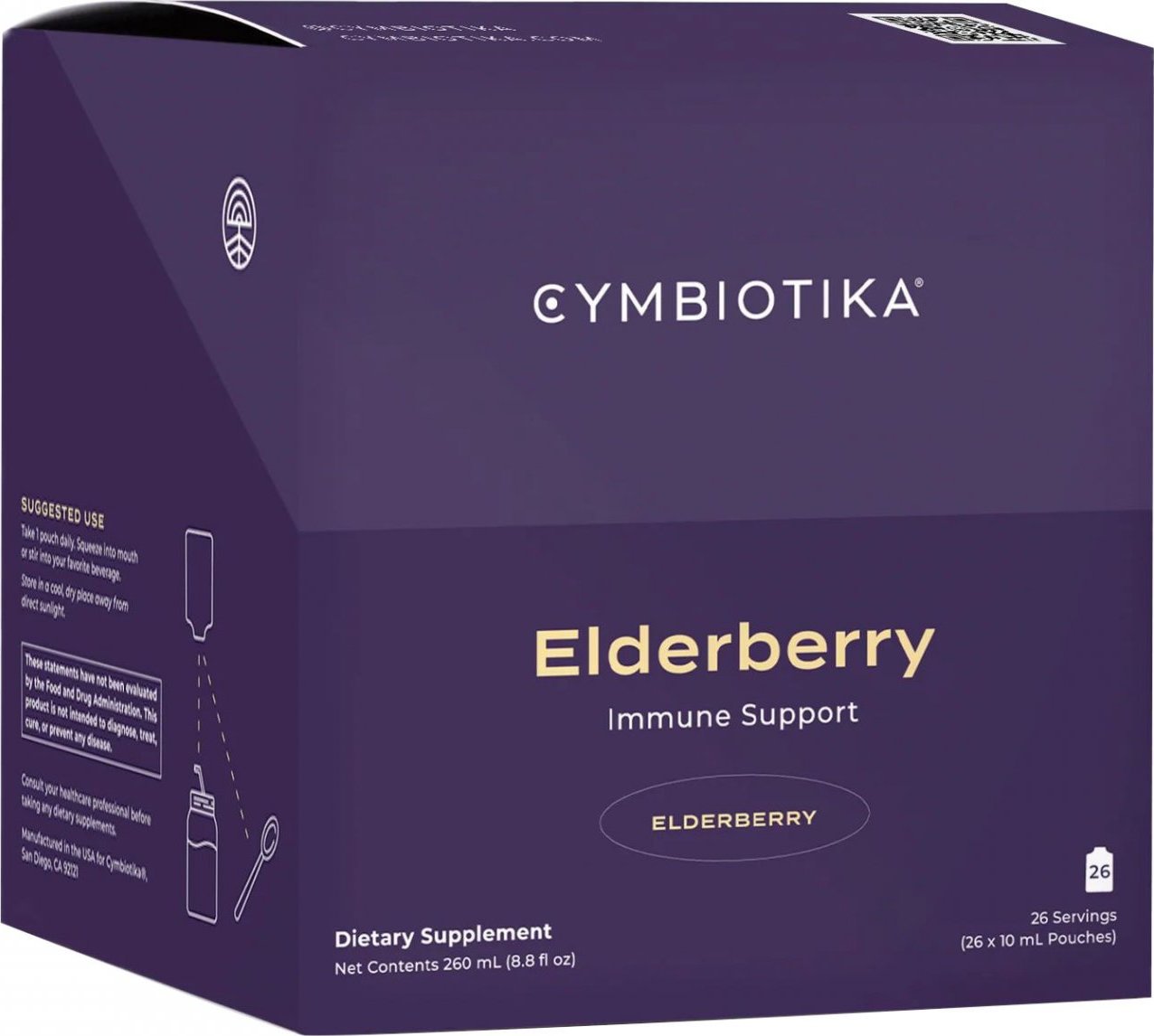 Cymbiotika Liposomální černý bez, 260 ml