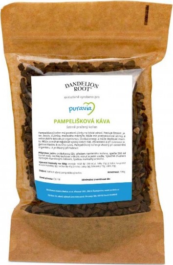Puravia Pampelišková káva - šetrně pražený kořen, 100 g