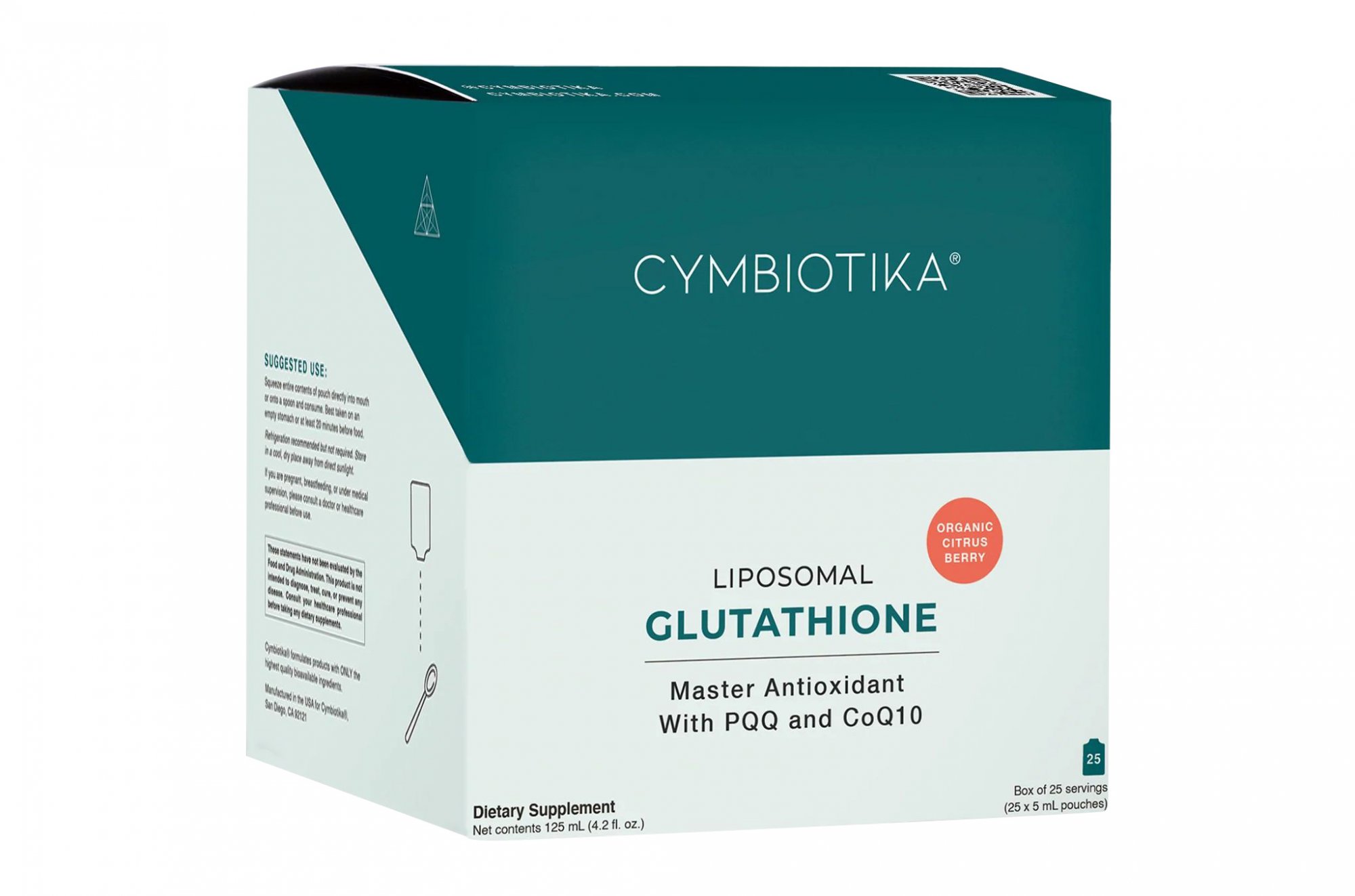 Cymbiotika Liposomální glutathion s PQQ, CoQ10, 125 ml