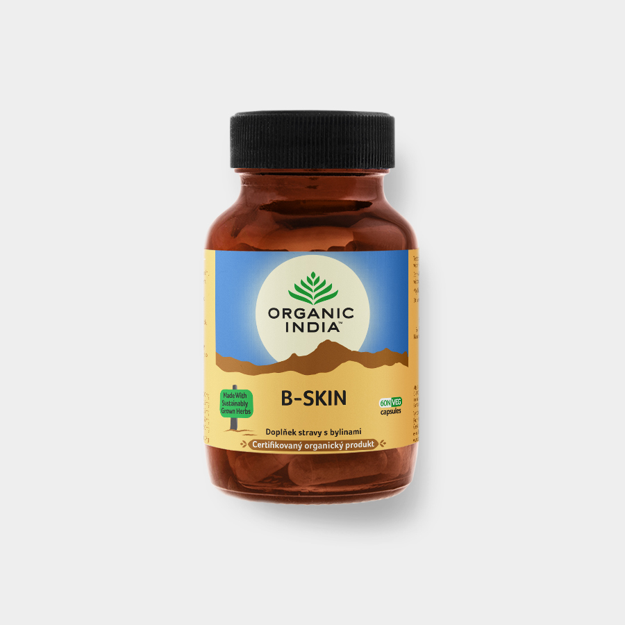 ORGANIC INDIA B-Skin, Organic India, 60 kapslí
