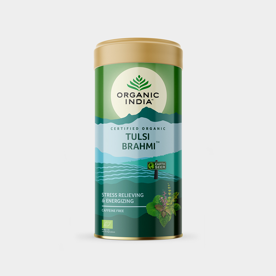 ORGANIC INDIA Tulsi Brahmi BIO, plech 100g