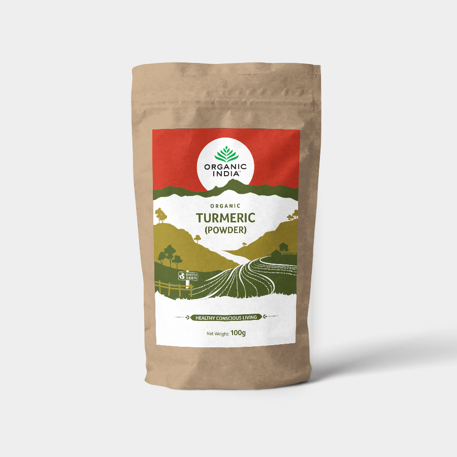 ORGANIC INDIA Mletá Kurkuma, 100 g