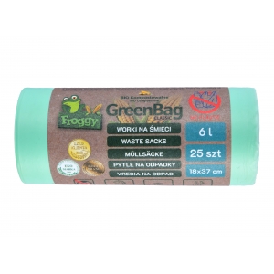 BIO kompostovatelné pytle 6l (25 ks/role)