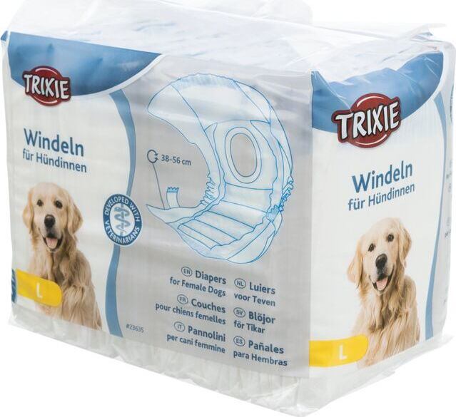 TRIXIE Papírové pleny pro feny L (12 ks/bal.)