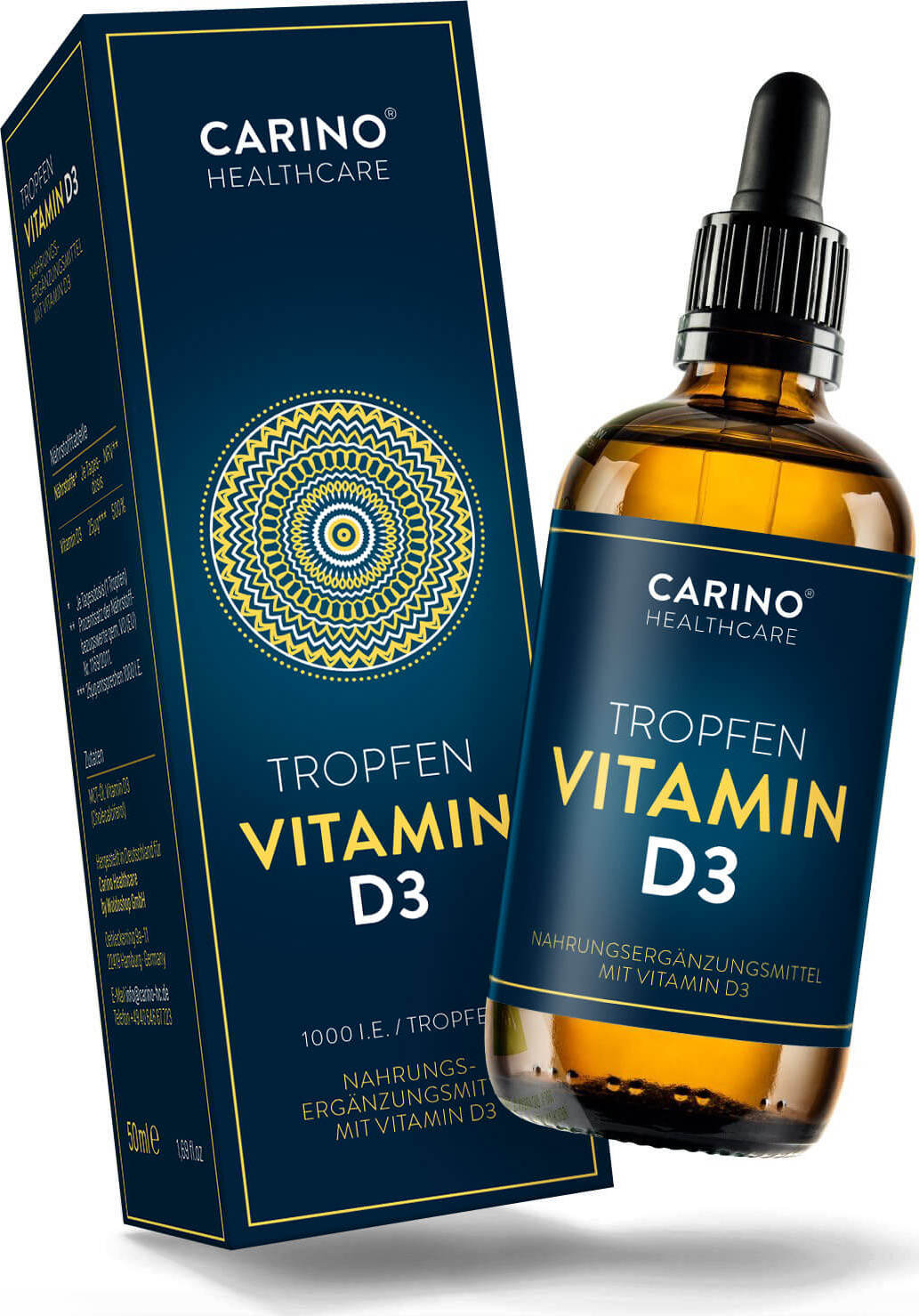 Carino® Vitamin D3 kapky 1000 I.E., 50ml