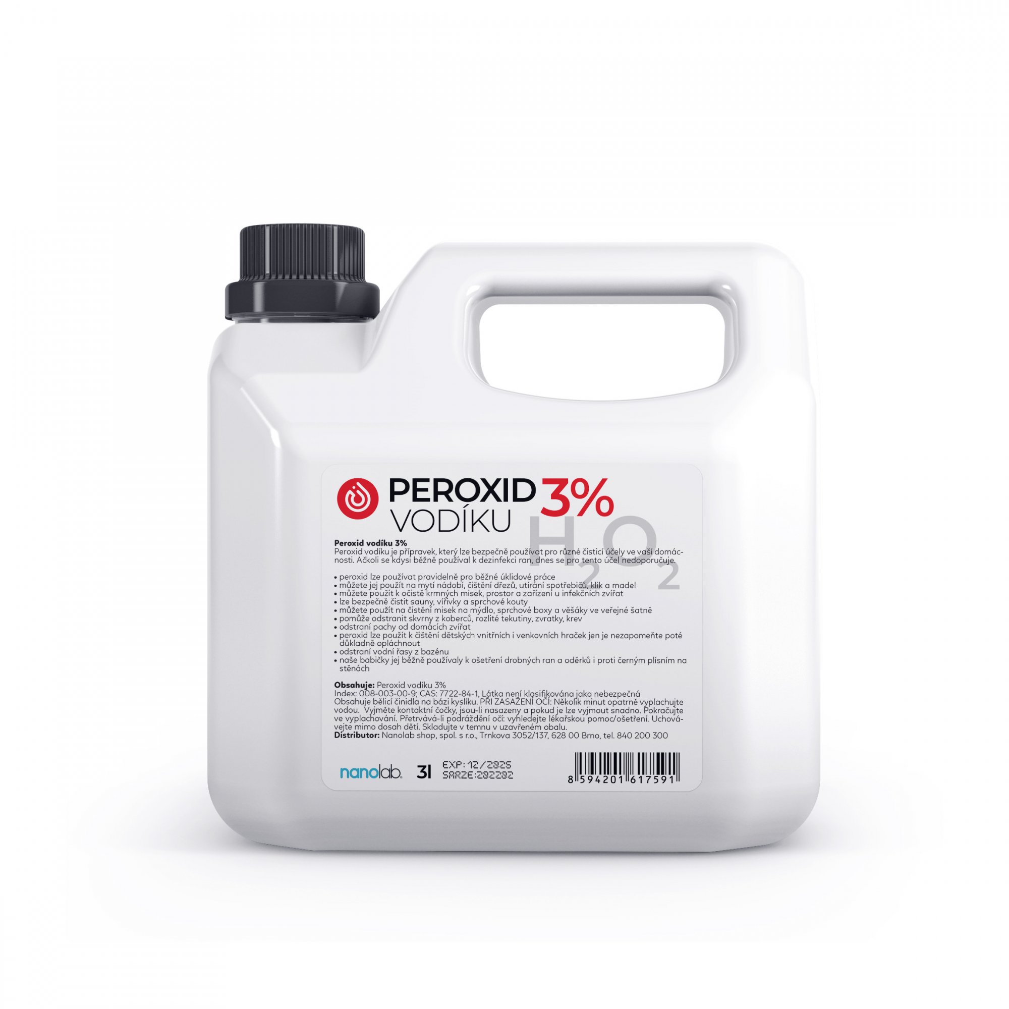Nanolab Peroxid vodíku na úklid 3L