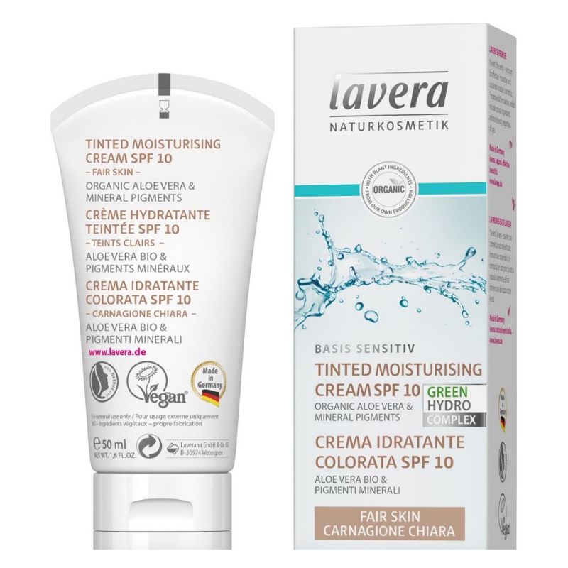 lavera Basis Tónovací hydratační krém - světlý 50 ml