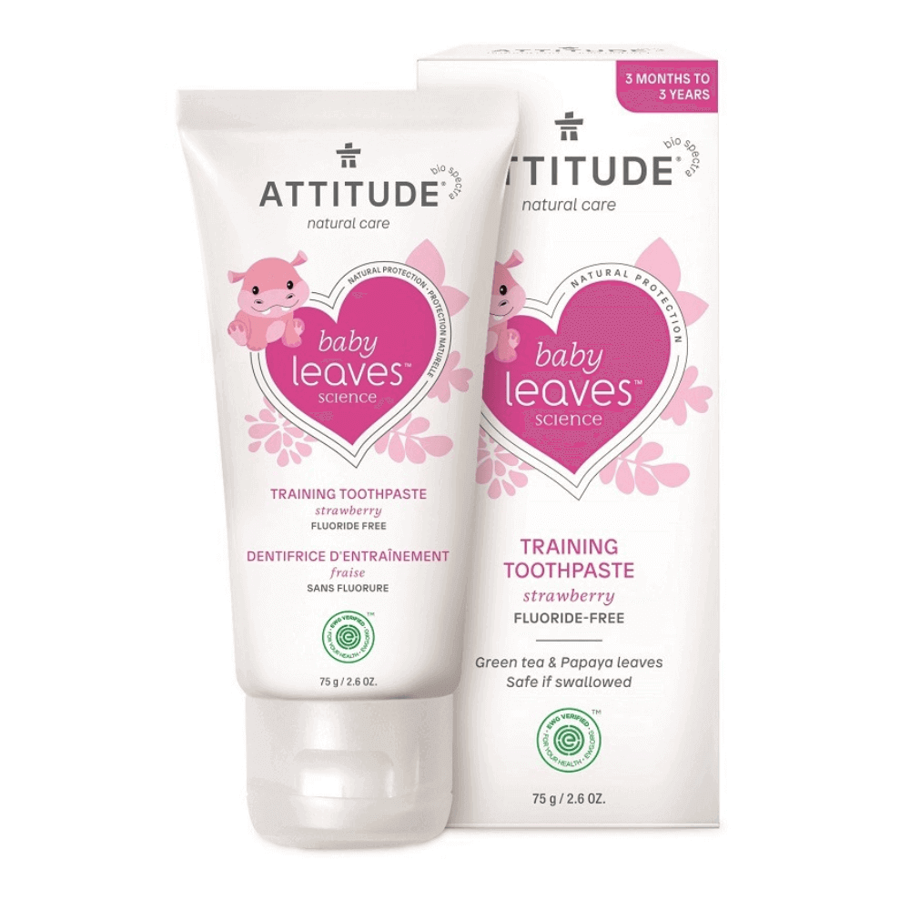 Dětská zubní pasta ATTITUDE Baby leaves s příchutí jahody 75 g