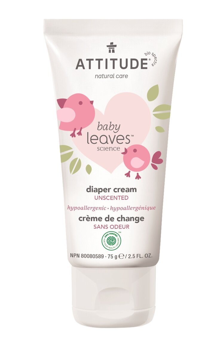 Zinkový krém na opruzeniny ATTITUDE Baby leaves bez vůně 75 ml