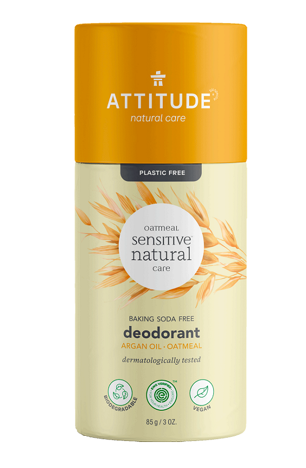 Přírodní tuhý deodorant ATTITUDE - pro citlivou a atopickou pokožku - bez vůně a s arganovým olejem 85 g