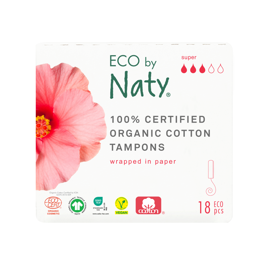 Dámské tampóny ECO by Naty (18 ks) - super