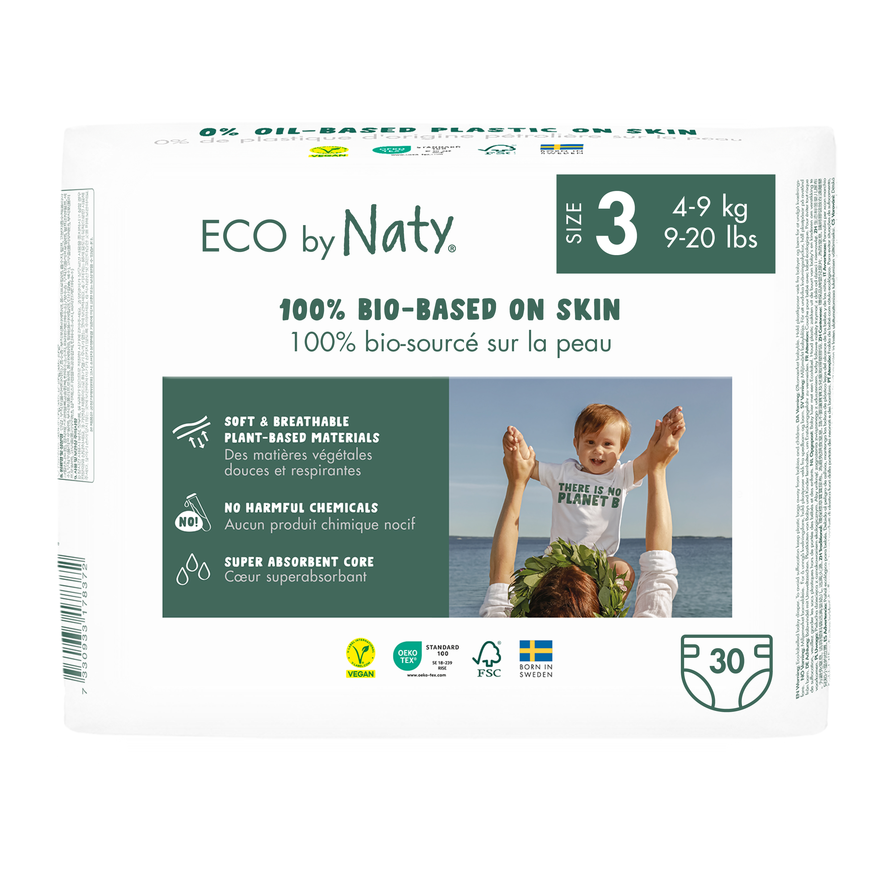 Eco by Naty Plenky Midi 4-9 kg (30 ks)