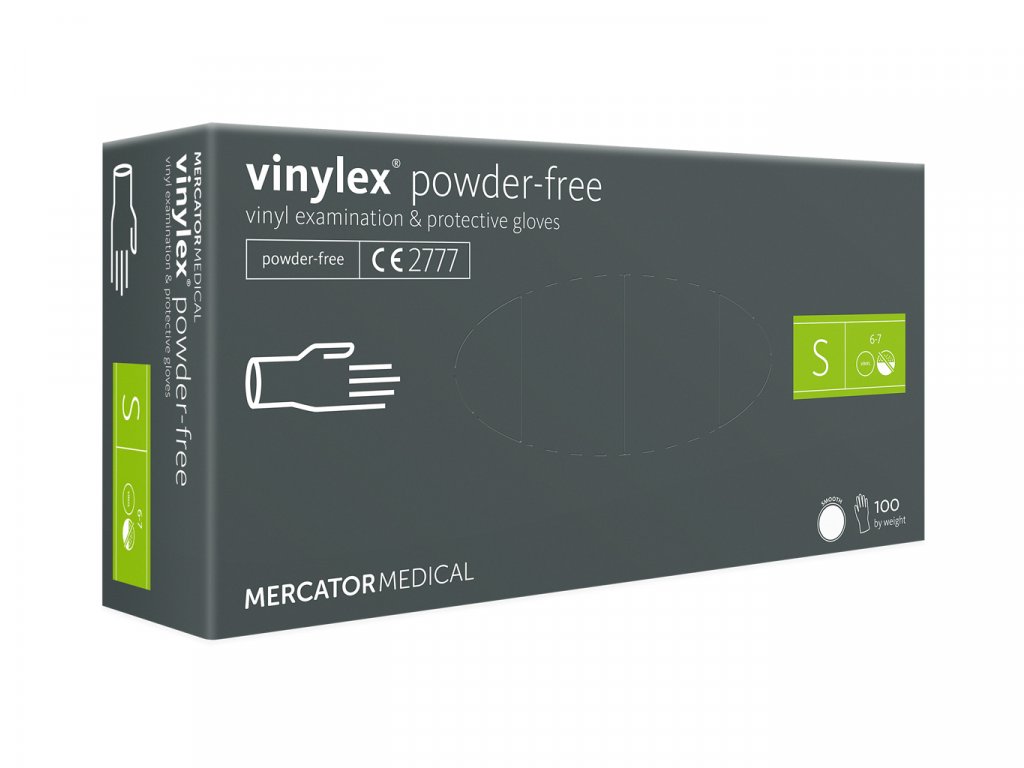 Mercator Medical Vinylové rukavice Mercator VINYLEX, nepudr., 100ks Velikost: S