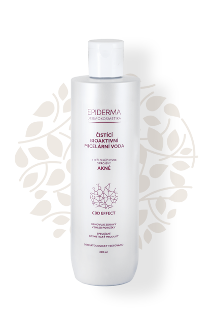 Epiderma CBD Bioaktivní micelární voda na akné, 300ml