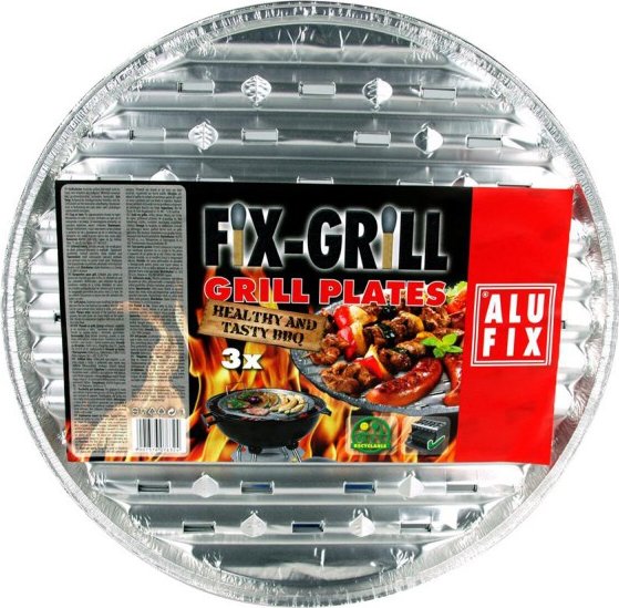 Alufix Grilovací misky 3 ks kulaté 35 cm