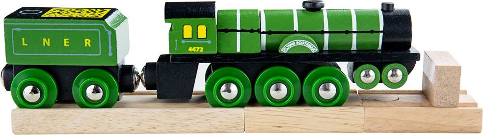 Bigjigs Rail Dřevěná replika lokomotiva Flying Scotsman