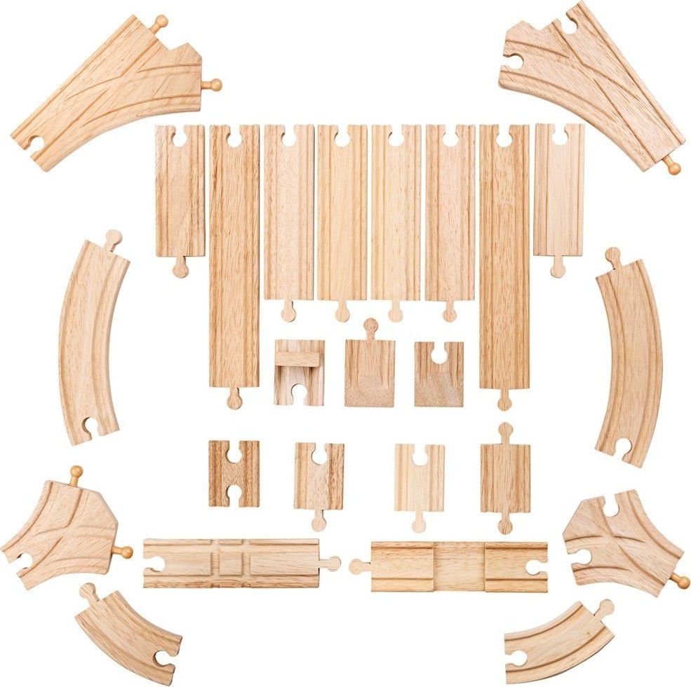 Bigjigs Rail Dřevěné koleje set 25 dílů