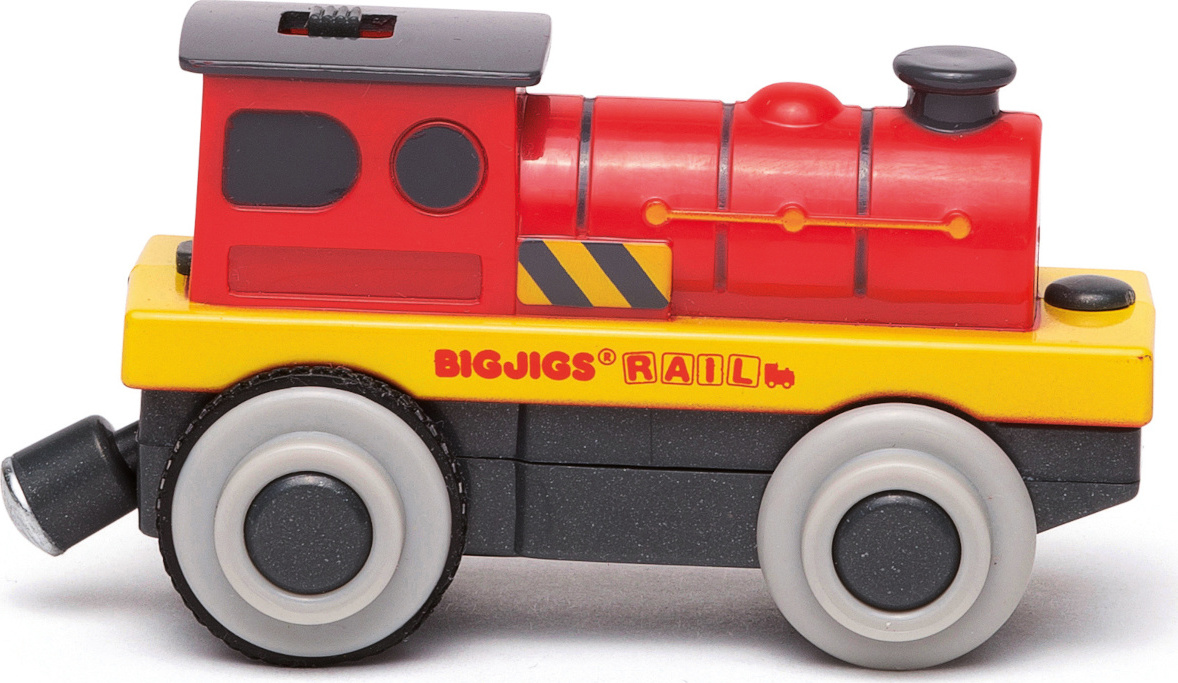 Bigjigs Rail Elektrická lokomotiva Červený silák