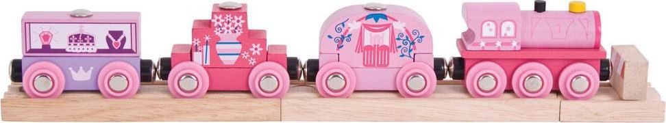 Bigjigs Rail Vlak pro princezny + 3 koleje