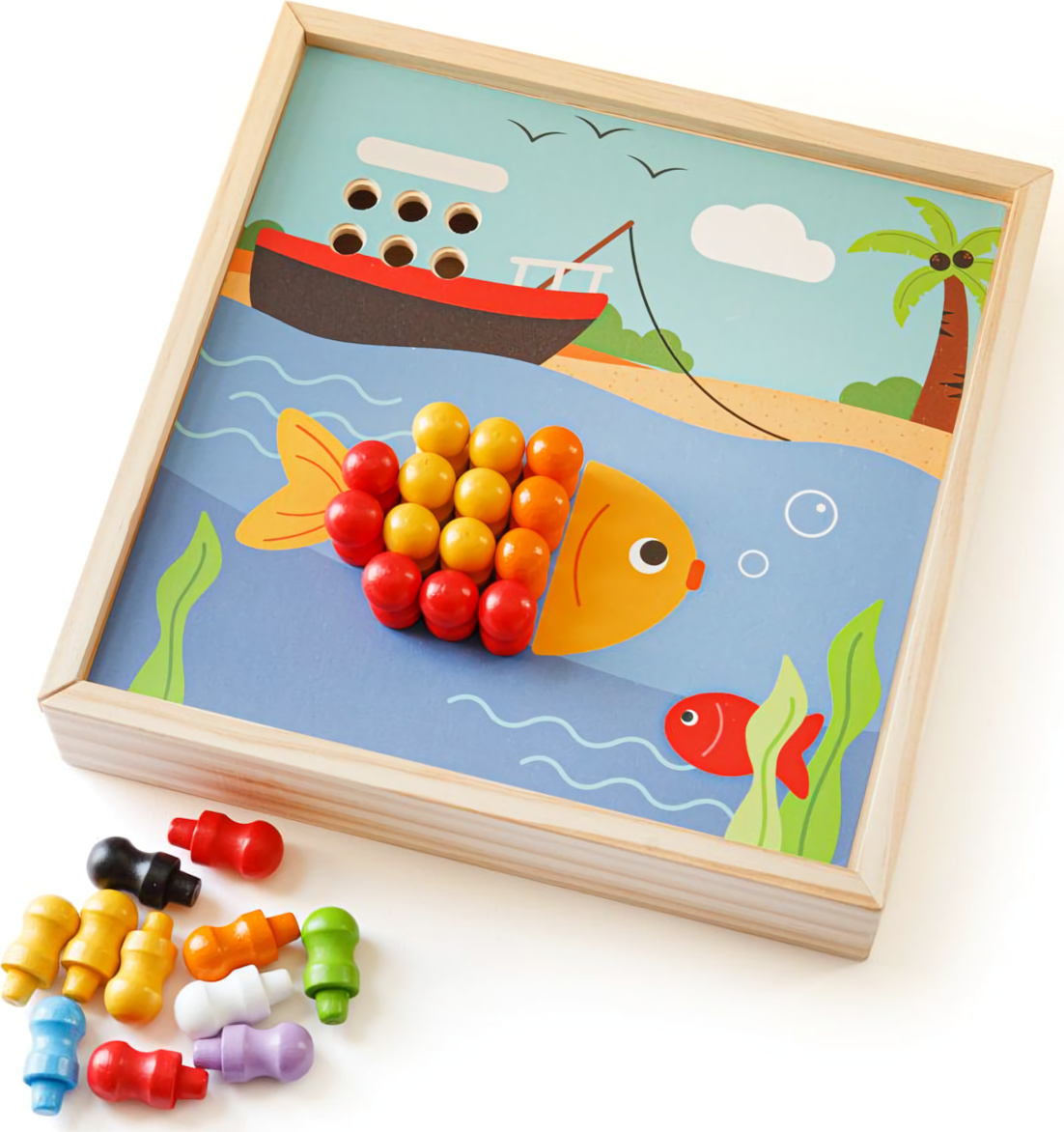 Bigjigs Toys Dřevěná mozaika Pláž