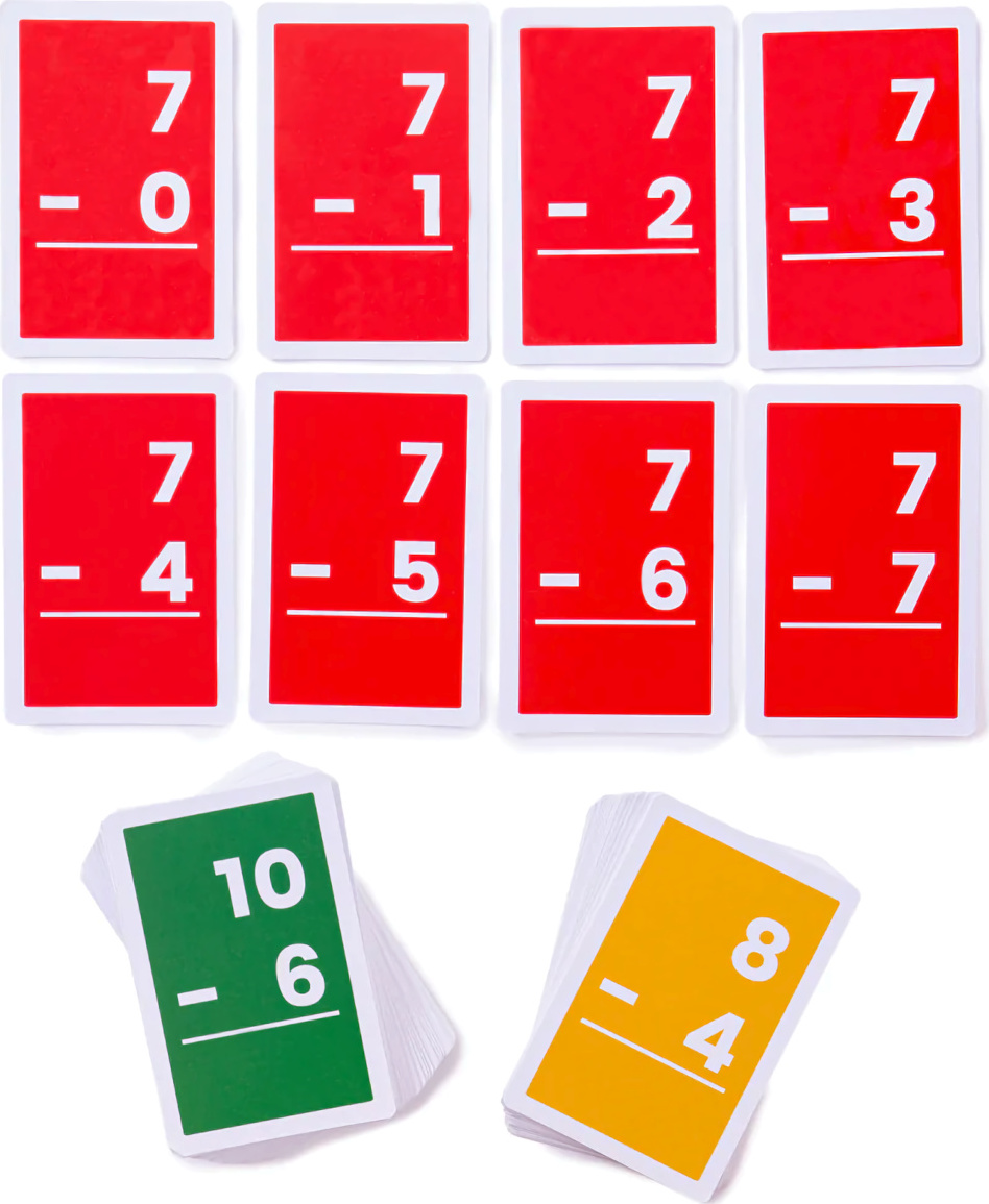 Bigjigs Toys Kartičky odčítání 1-10