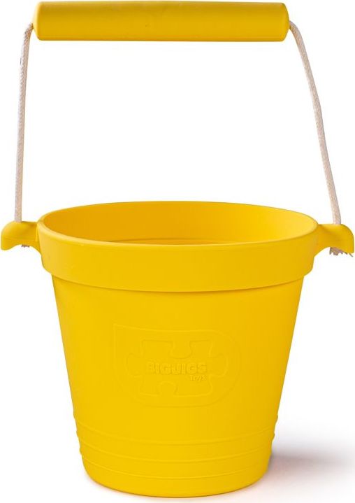 Bigjigs Toys Plážový kyblíček žlutý