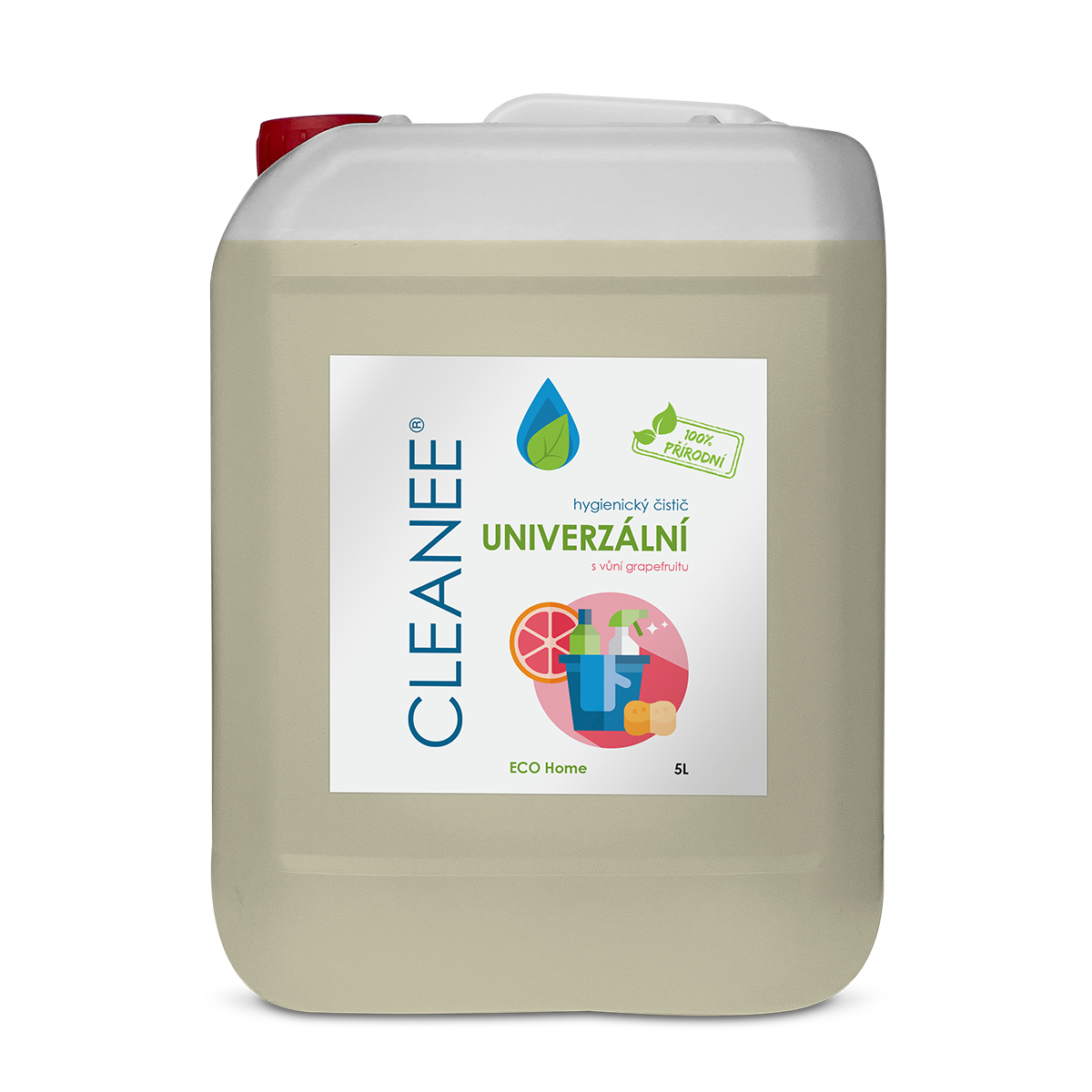 CLEANEE EKO CLEANEE ECO přírodní hygienický čistič UNIVERZÁLNÍ s vůní GRAPEFRUITU 5L