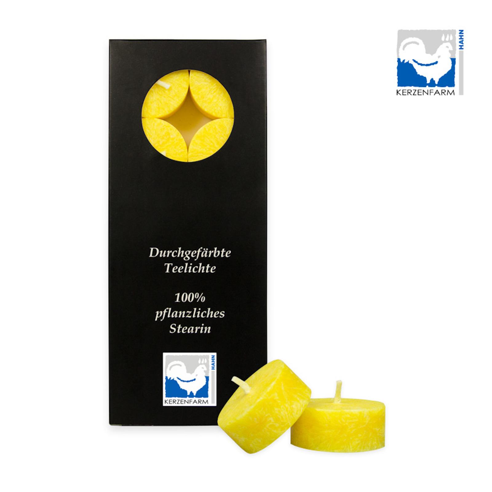 Čajové svíčky, Yellow 10 ks