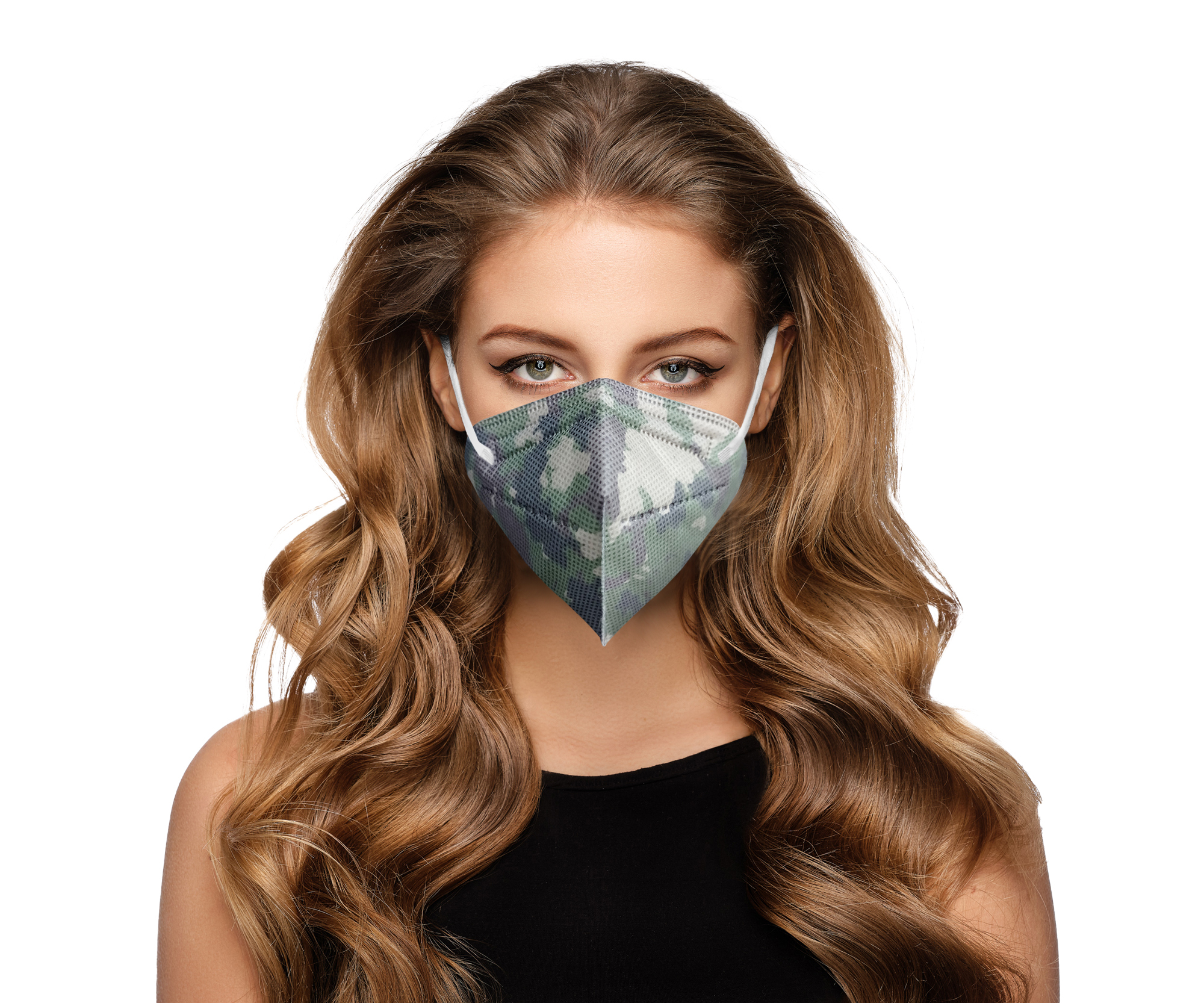 DAMA TRADE s.r.o. 10x Český respirátor FFP2 - Maskáč