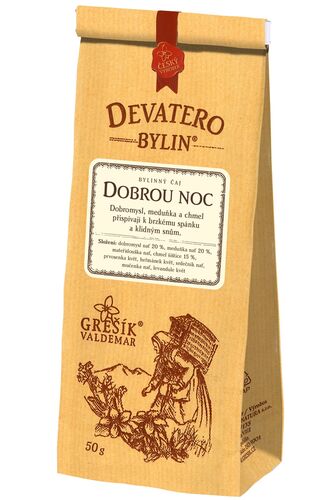 Valdemar Grešík - Natura s.r.o. Dobrou noc 50 g GREŠÍK Devatero bylin