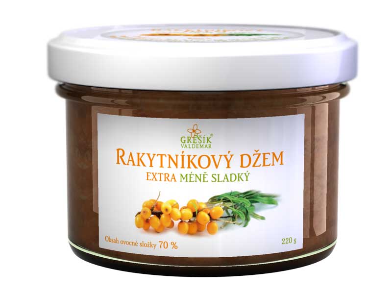 Valdemar Grešík - Natura s.r.o. Grešík Džem Rakytníkový extra Méně sladký 220 g