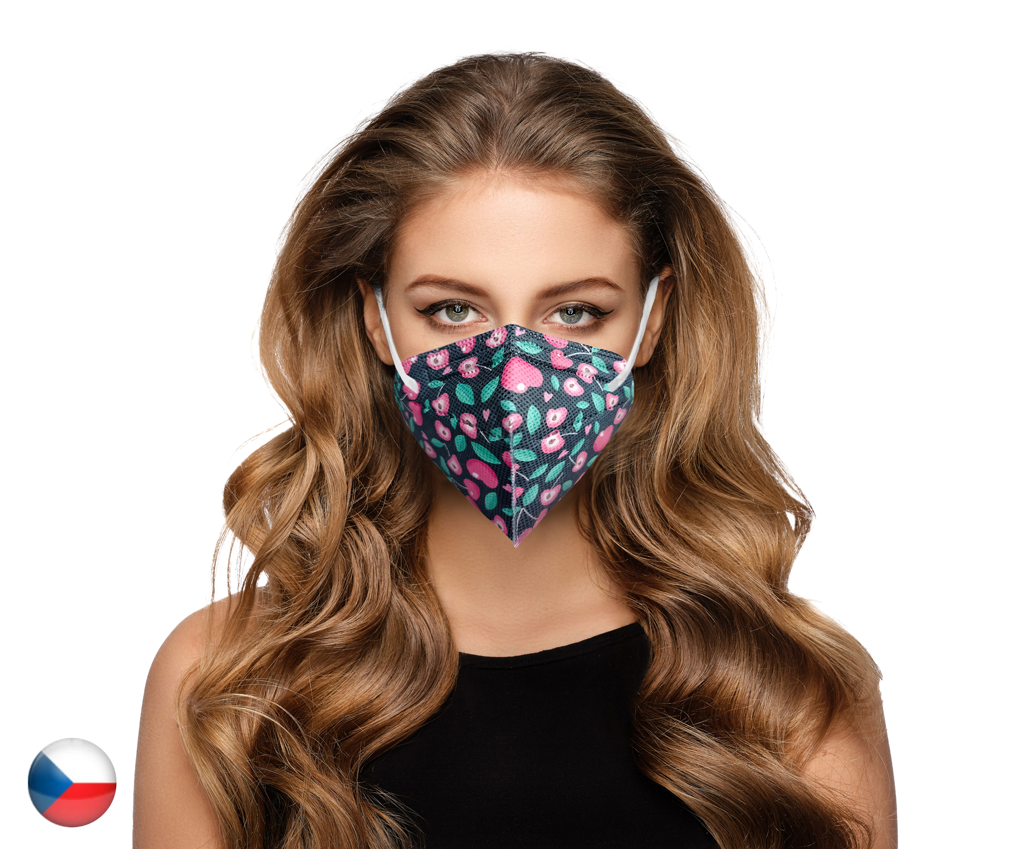 DAMA TRADE s.r.o. 10x Český respirátor FFP2 - Třešně