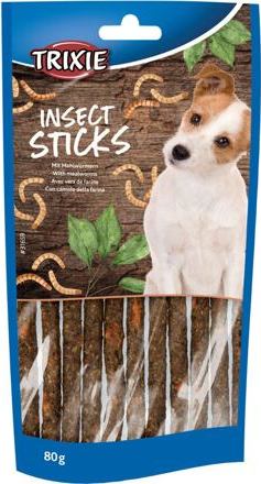 INSECT Sticks, tyčinky s 65 % moučných červů,  80 g