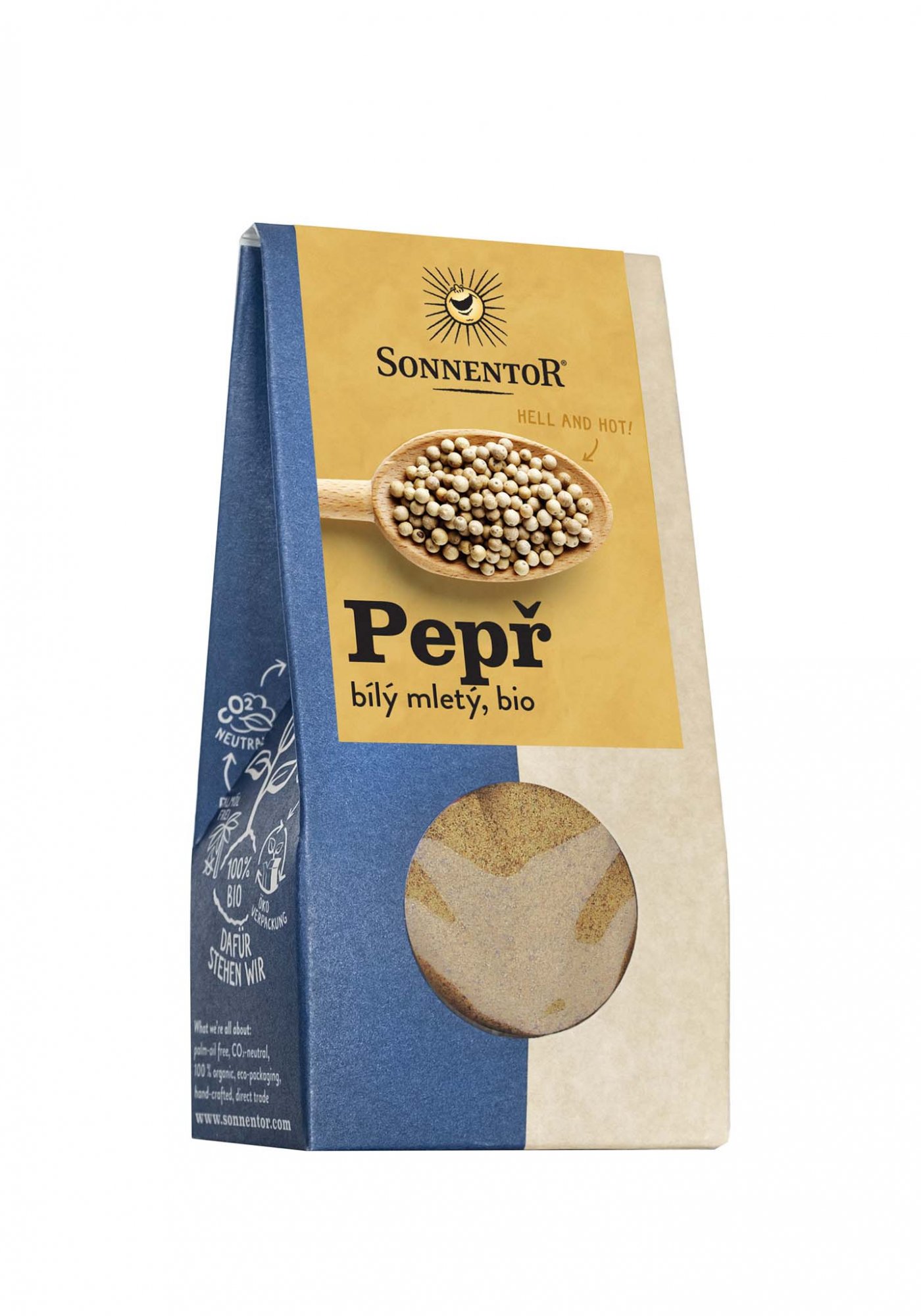 Sonnentor Pepř bílý bio, mletý 35g
