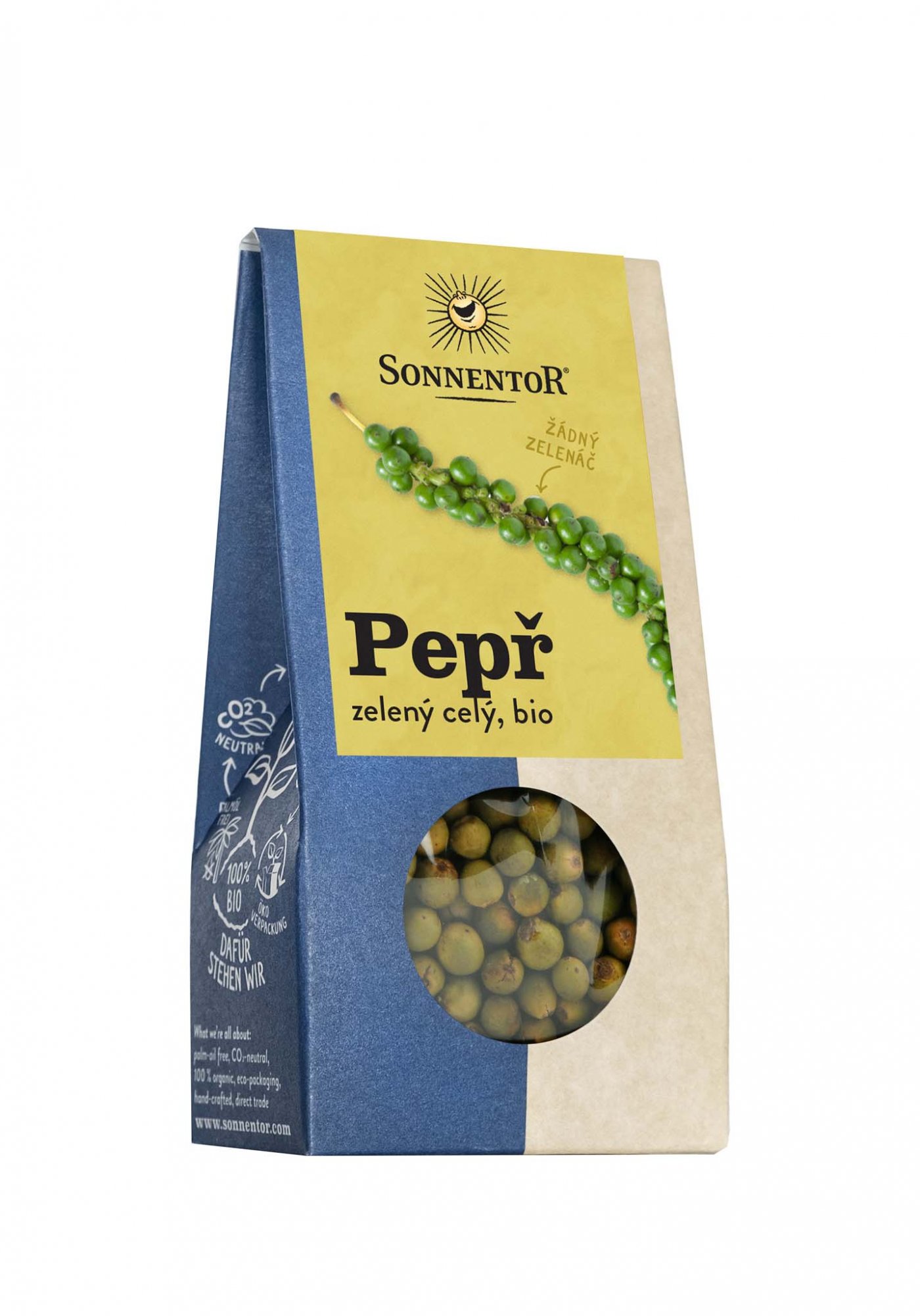 Sonnentor Pepř zelený bio, celý 12g