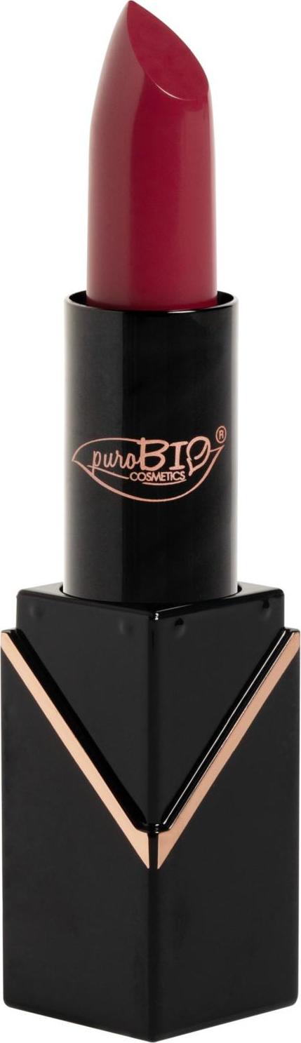 puroBIO cosmetics Polomatná rtěnka, 102 fucsia scuro 4,4 g