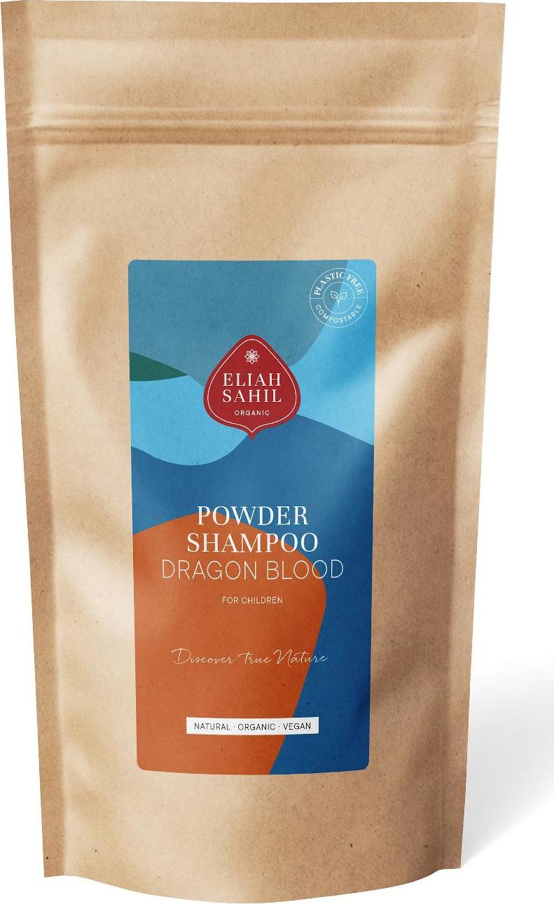 Eliah Sahil Organic Práškový šampon pro děti dragon blood 250 g, náplň