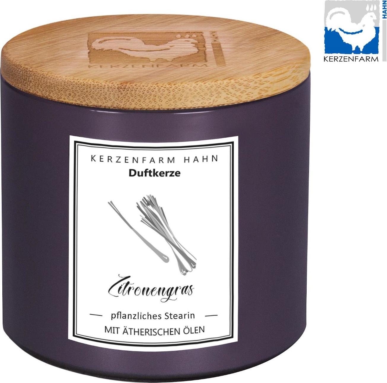 Přírodní svíčka Lemongrass, pískové sklo 1 ks, 6,5 cm