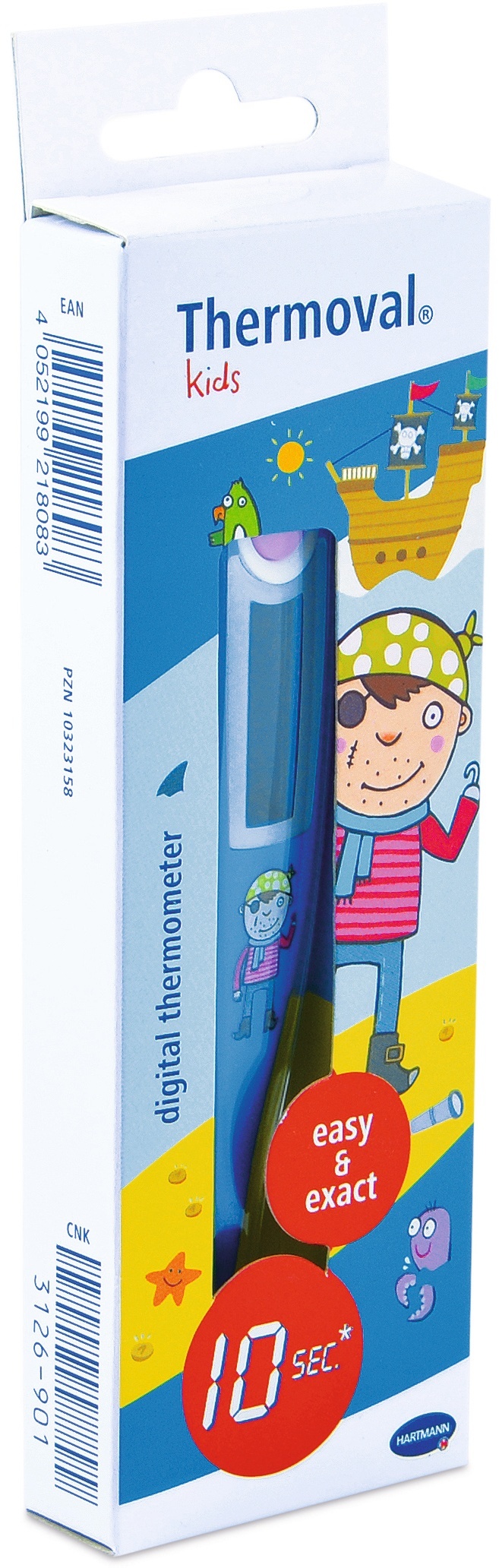 Dětský digitální teploměr Thermoval kids Hartmann Barva: Modrá