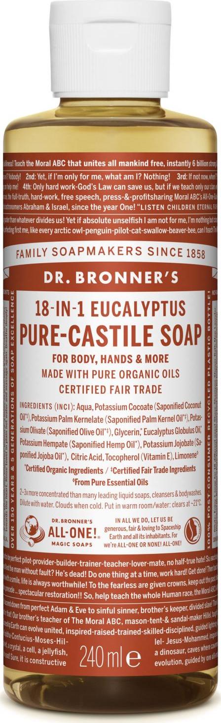 Dr. Bronner's Tekuté universální mýdlo ALL-ONE!, Eukalyptus 240 ml