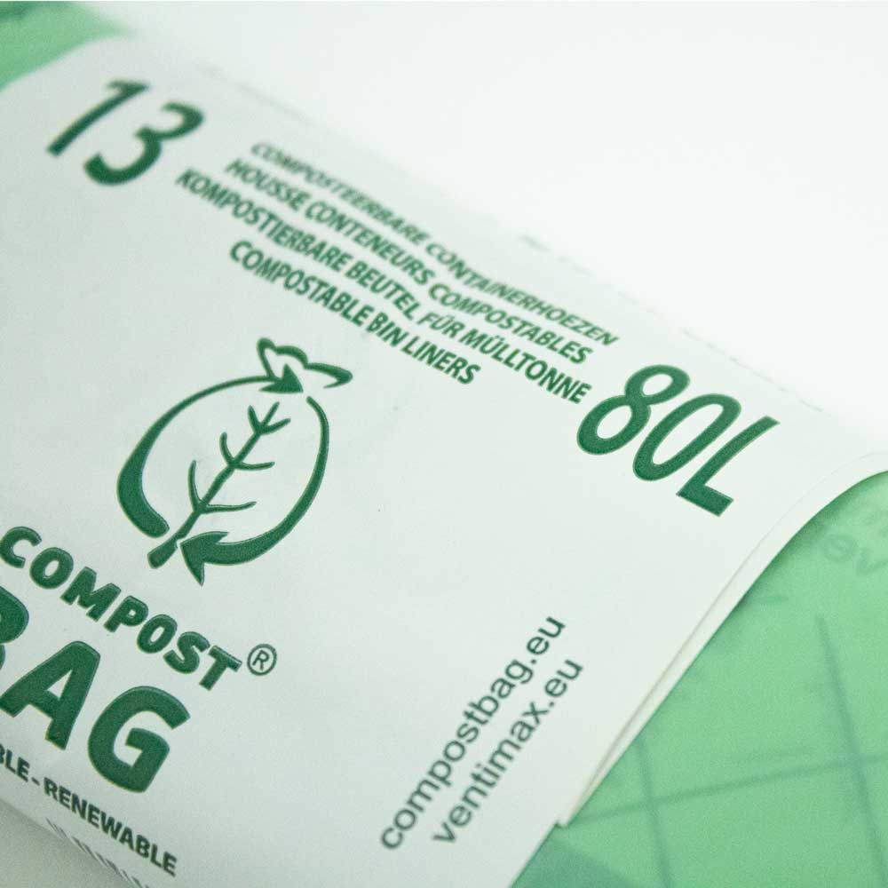 Compost Bag Company Kompostovatelné pytle na odpadky 80 l, 13ks