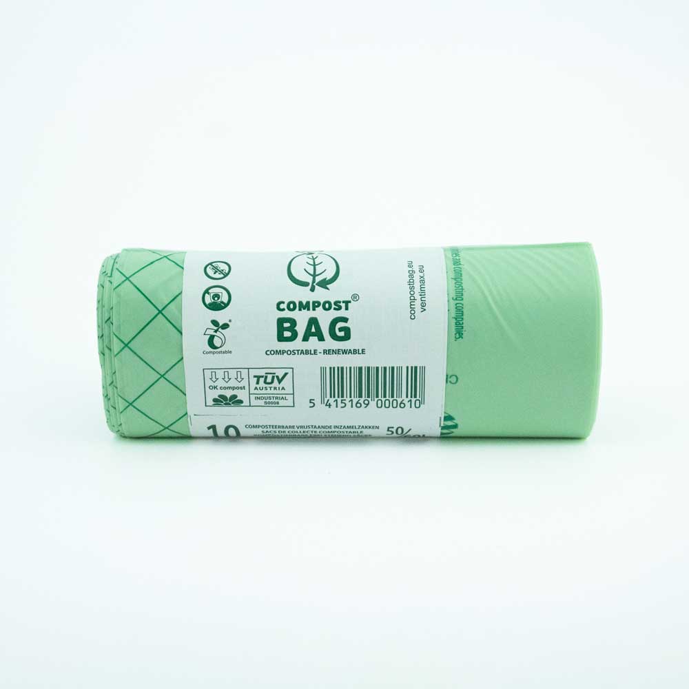 Compost Bag Company Kompostovatelné pytle 50-60l, snadné zavazování, 10ks
