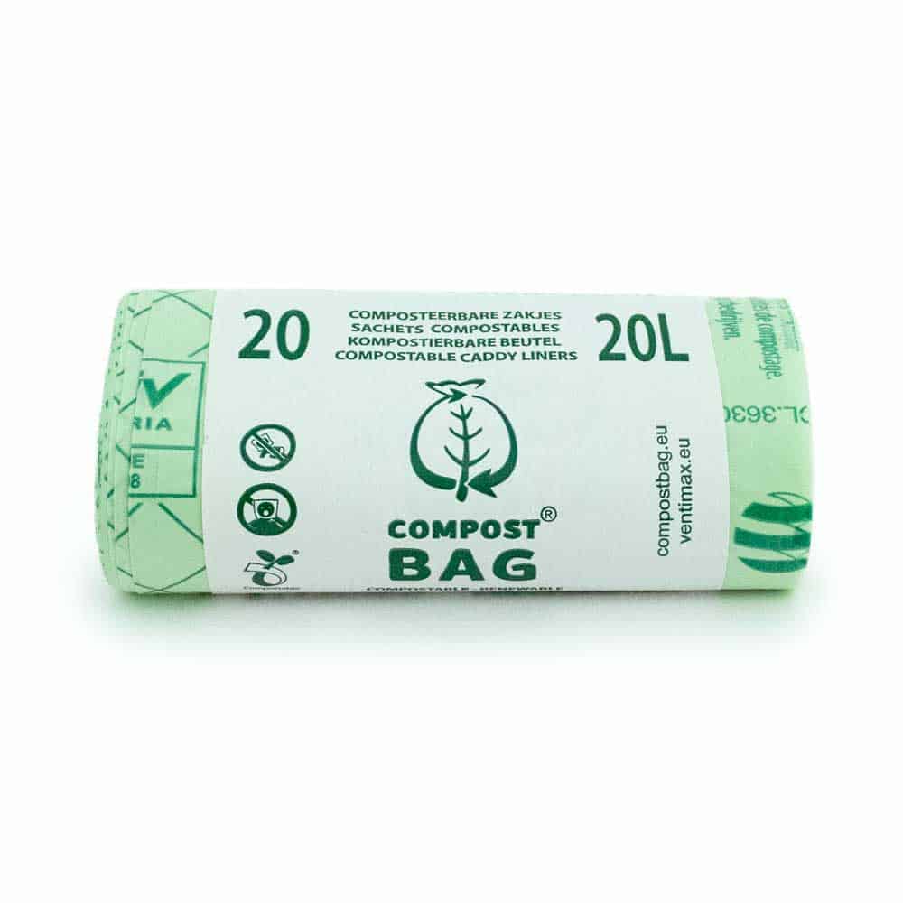 Compost Bag Company Kompostovatelné pytle na odpadky 20l, hvězdicová základna, 20ks