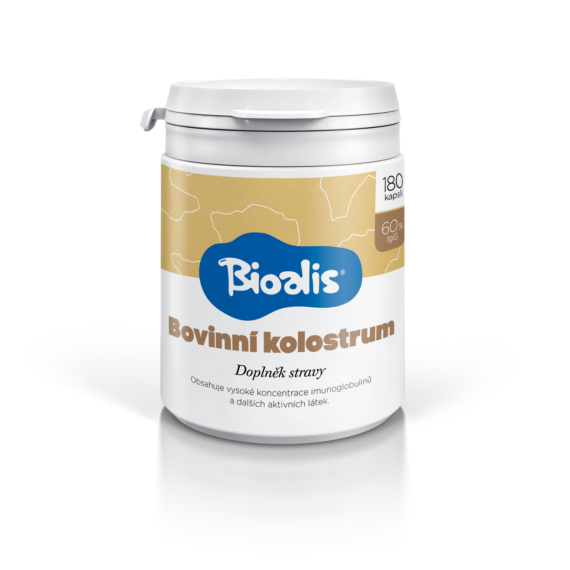 BIOALIS Tobolky s bovinním kolostrem, 180 tobolek