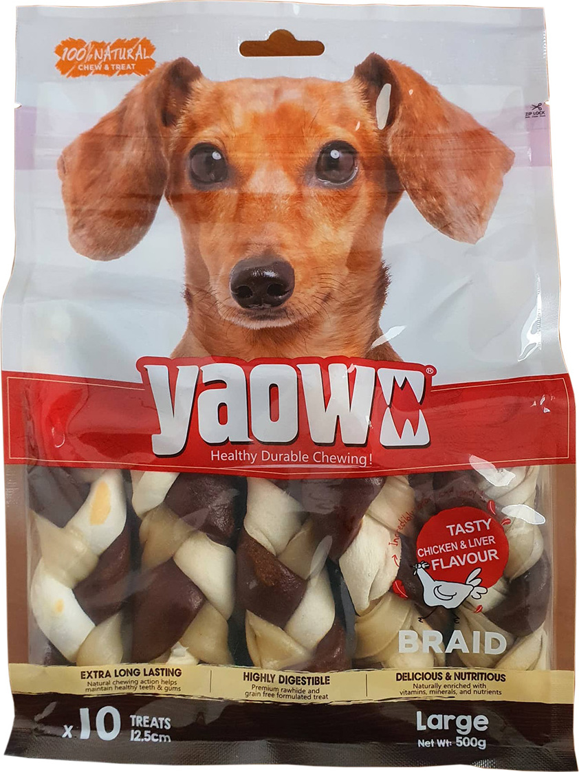 Magnum dog food Magnum Rawhide Large Braid 5" 13cm 500g